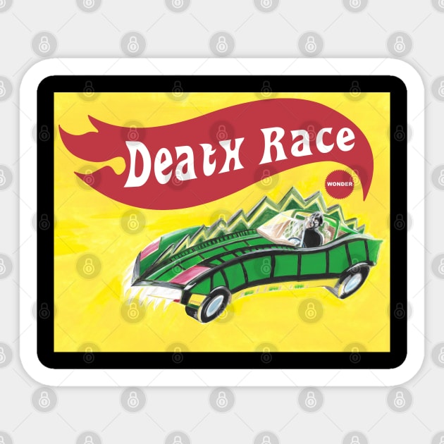 Death Race T-Shirt Sticker by Wonder design